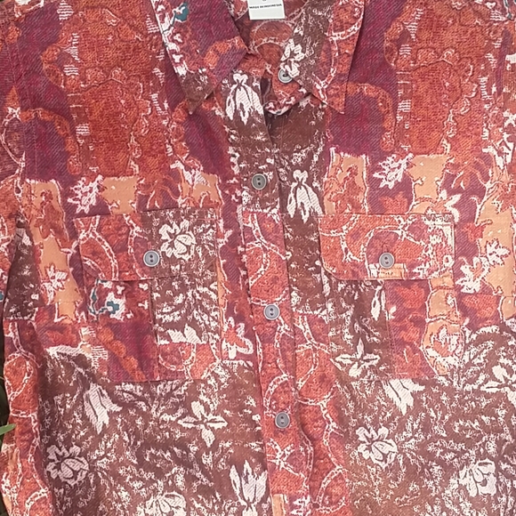 Lucky Brand Button Down Blouse Size S - Picture 3 of 8